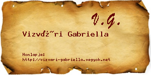 Vizvári Gabriella névjegykártya