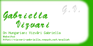 gabriella vizvari business card